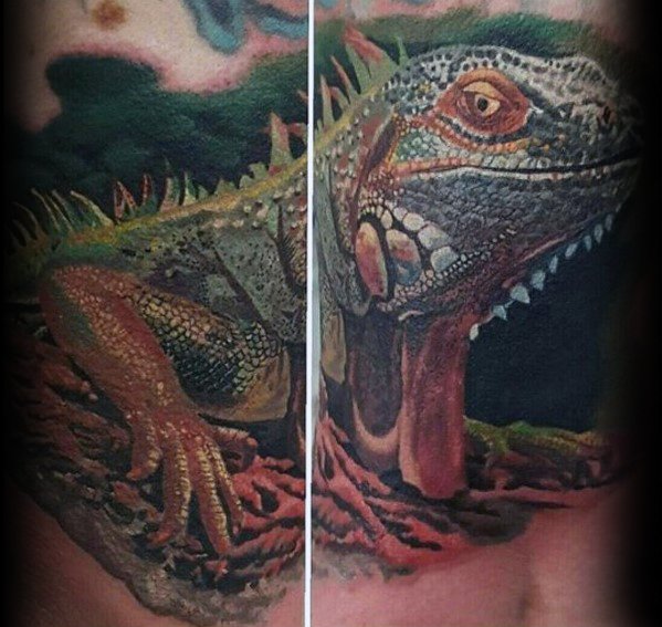 tatuaggio iguana 121