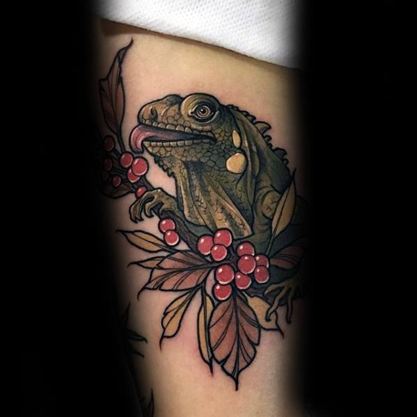 tatuaggio iguana 124
