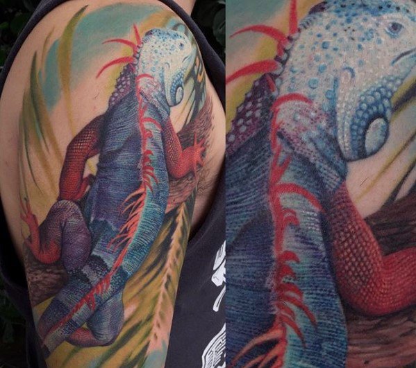 tatuaggio iguana 130
