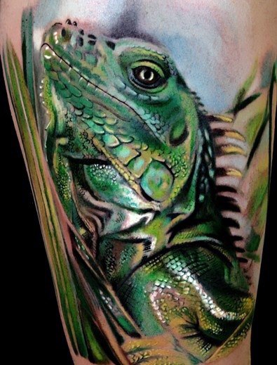 tatuaggio iguana 25