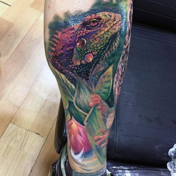 tatuaggio iguana 67