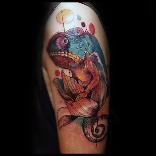 tatuaggio iguana 73