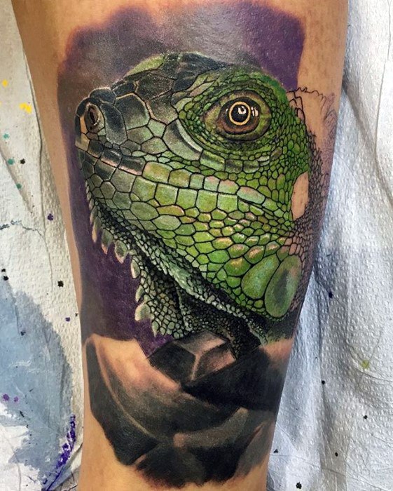 tatuaggio iguana 88