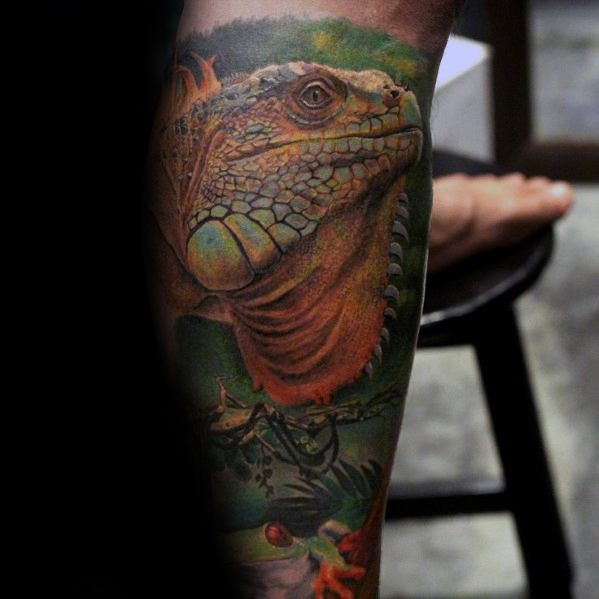 tatuaggio iguana 97