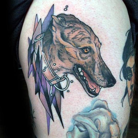 35 Tatuaggi con i galgo, Greyhound o Levriero (con significato)
