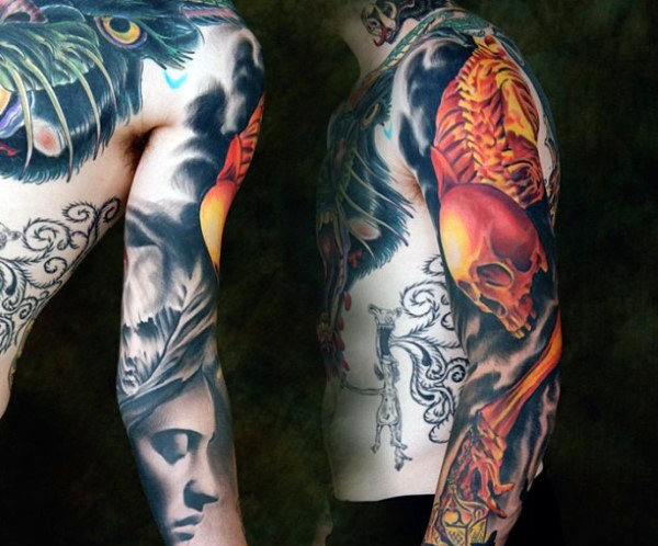 tatuaggio scheletro 33