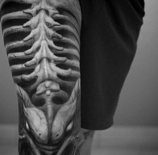 tatuaggio scheletro 85