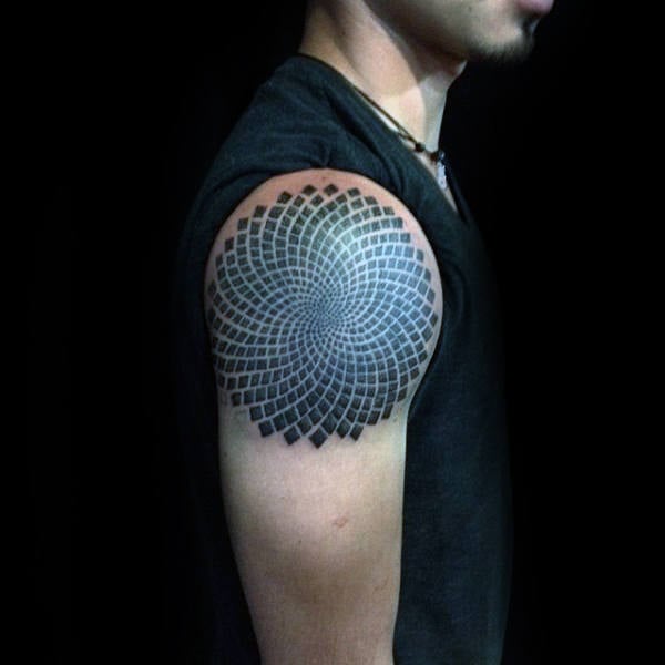 fibonacci golden spiral tattoo