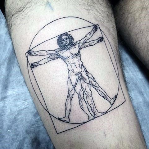 tatuaggio uomo vitruviano 27