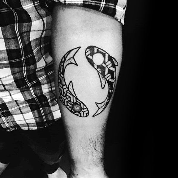 tatuaggio carpa koi yin yang 13