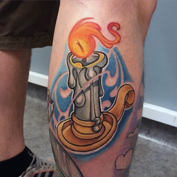 tatuaggio fiamma di fuoco 61