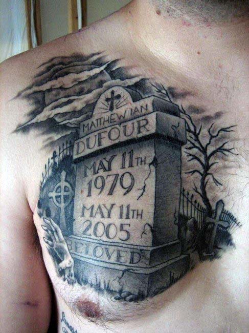 tatuaggio lapide pietra tombale 23