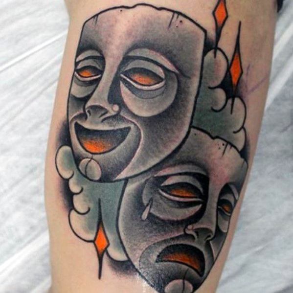 tatuaggio maschera teatro 25