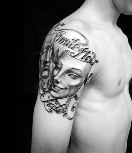 tatuaggio maschera teatro 97