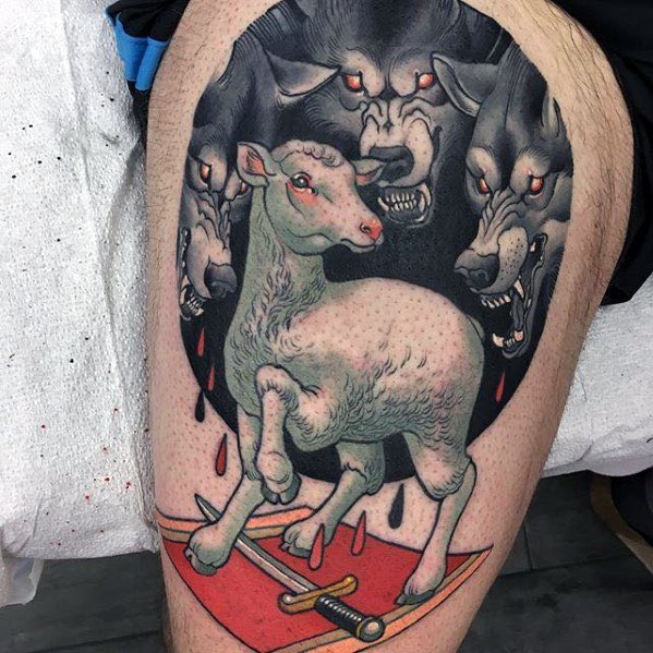 55 Tatuaggi con le pecore (con significato)