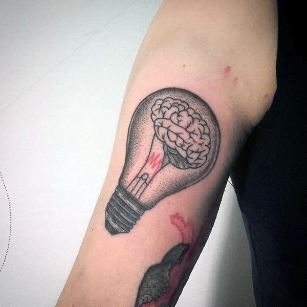 tatuaggio cervello 75