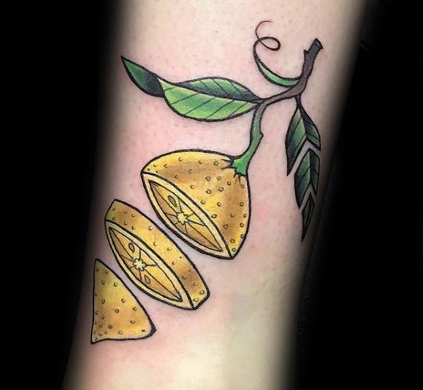 tatuaggio limone uomo 94