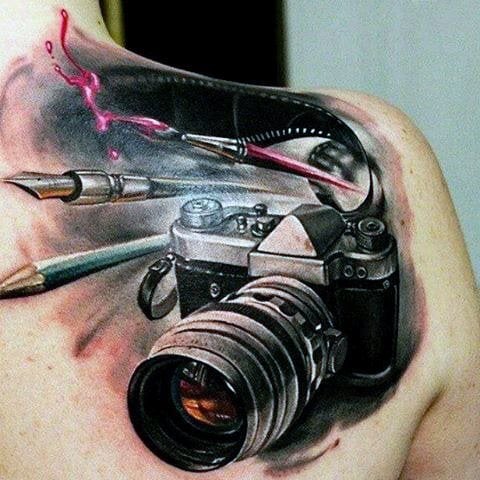 tatuaggio macchina fotografica 19