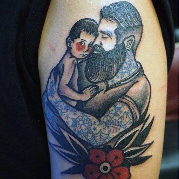 tatuaggio padre figlio 112