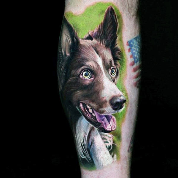 dog tattoo 108