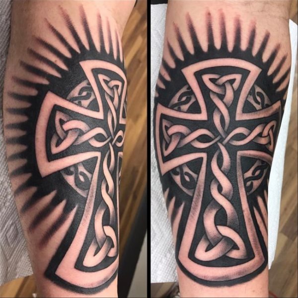 cross tattoo 100