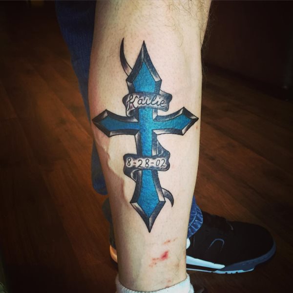 cross tattoo 208