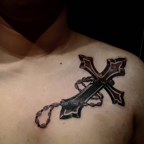 cross tattoo 284