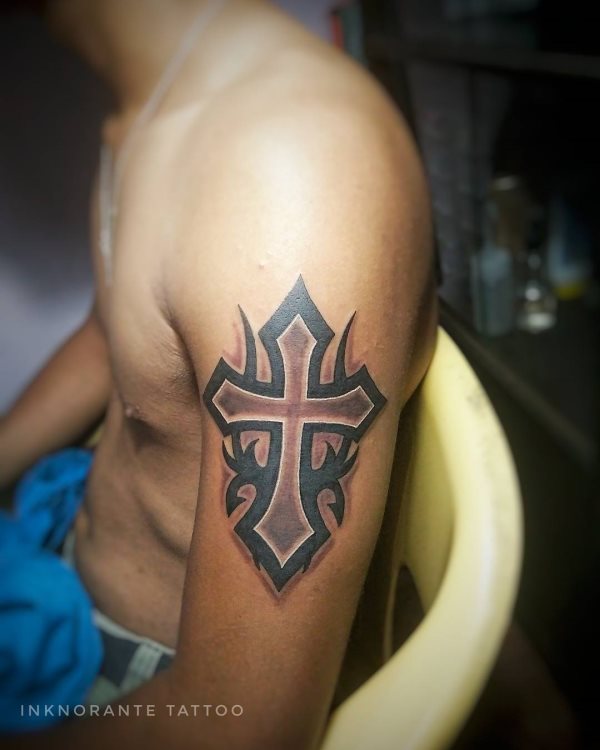 cross tattoo 294