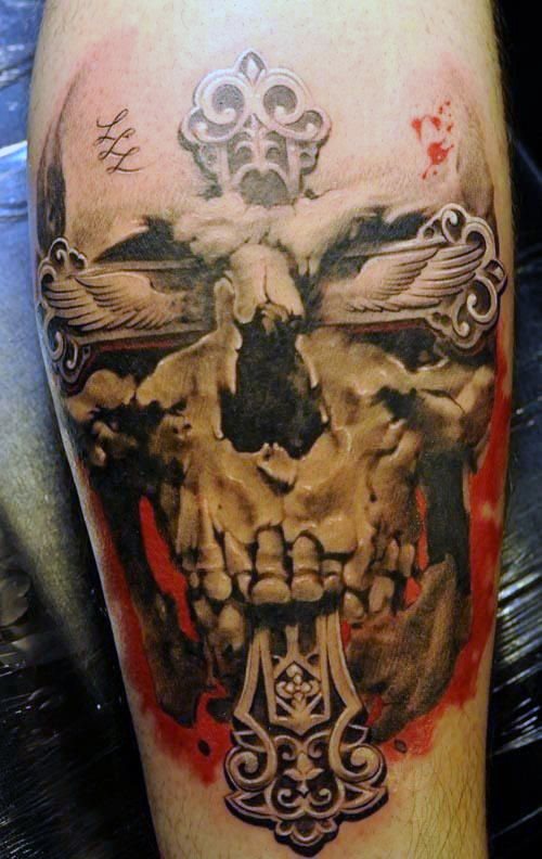 cross tattoo 306
