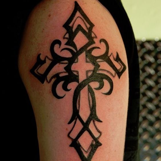cross tattoo 392