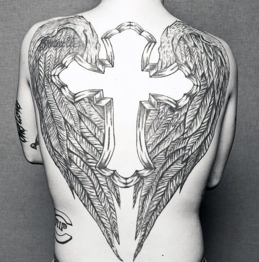 cross tattoo 448