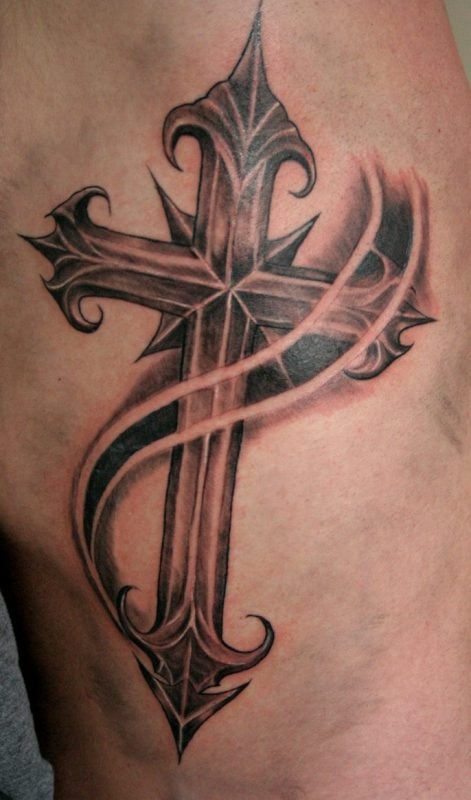 cross tattoo 474