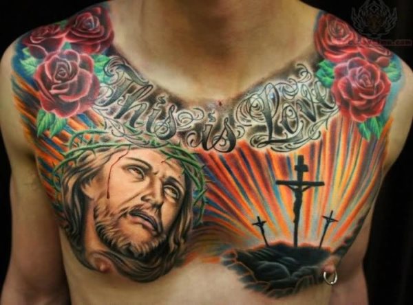 cross tattoo 492