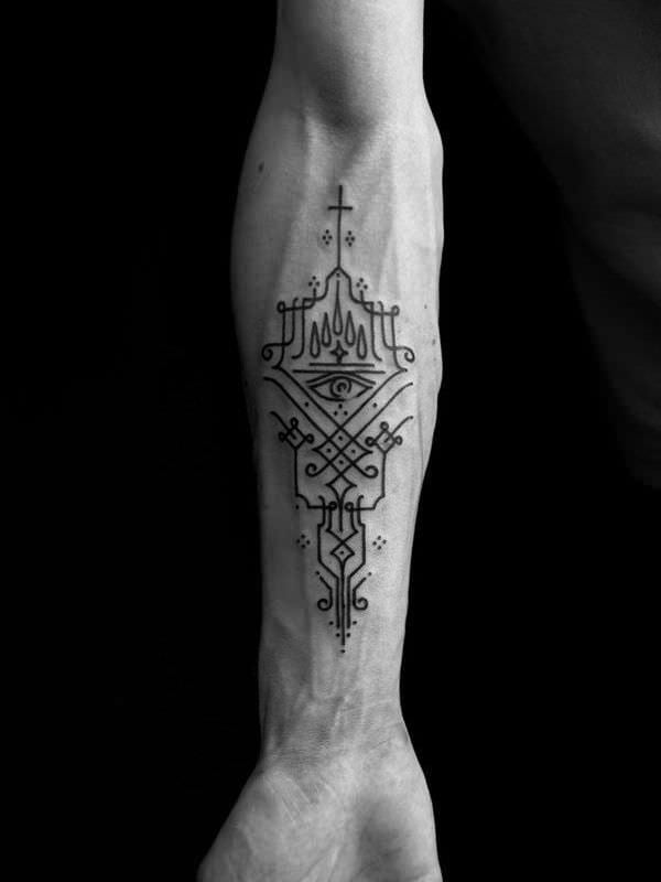 onderarm tattoo 136