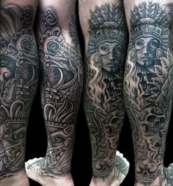 tatuaz aztecki 214