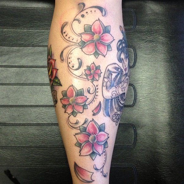 tatuaz kwiaty wisni 134