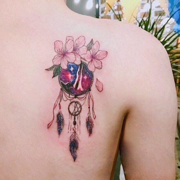 tatuaz kwiaty wisni 161