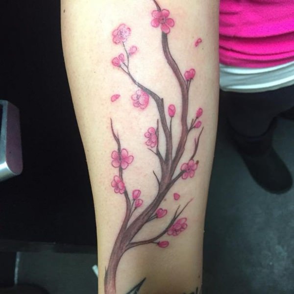 tatuaz kwiaty wisni 169