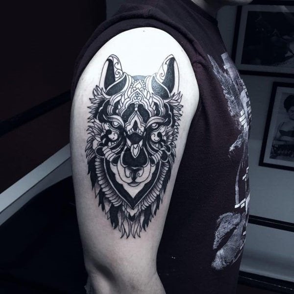 tatuaz wilk 136