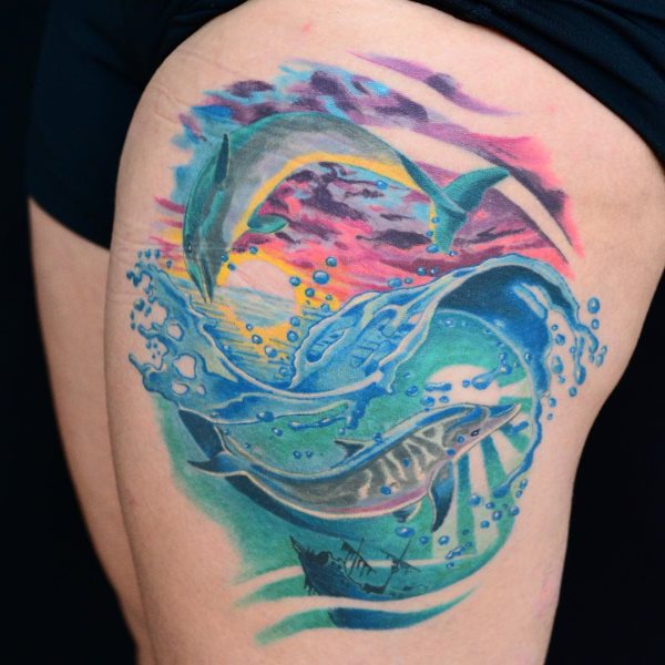 tatuaz delfin 200