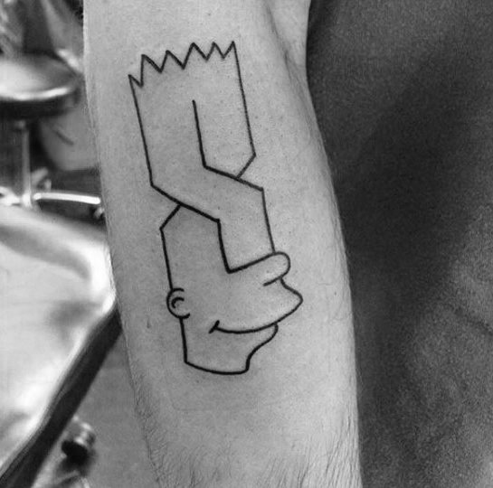 tatuaz Bart Simpsons 17