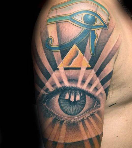 tatuaz piramida egipska 107