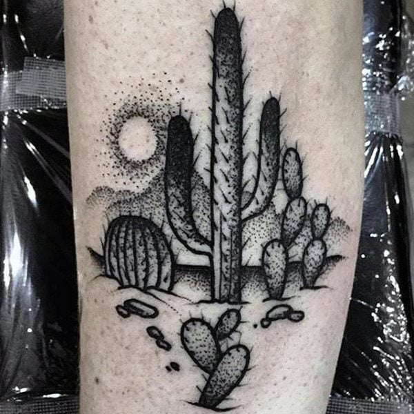 65 tatuaży z kaktusem (ze znaczeniem)