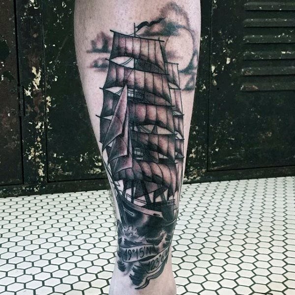 tatuaz statek 21