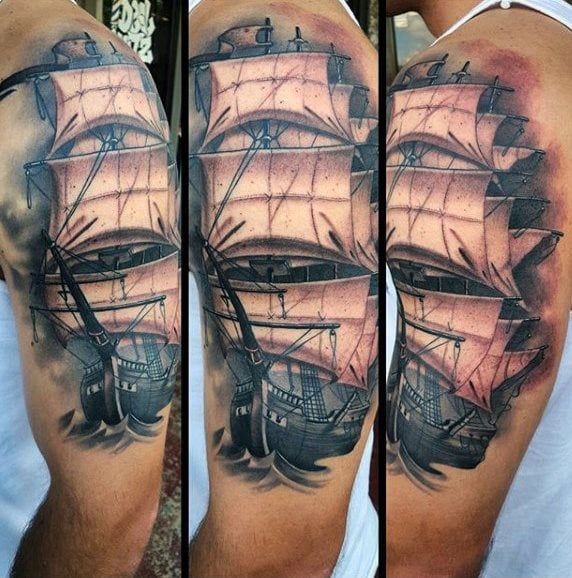 tatuaz statek 73