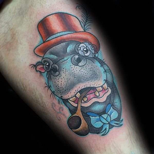 tatuaz hipopotam 25