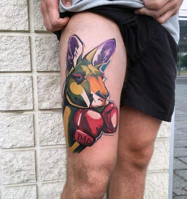 47 tatuaży z kangurem (ze znaczeniem)
