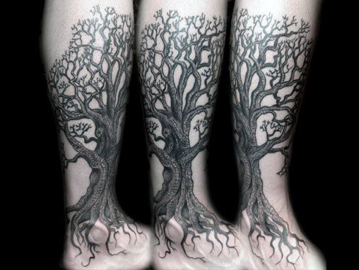 tatuaz korzenie drzew 31