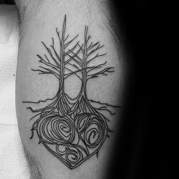 tatuaz korzenie drzew 39