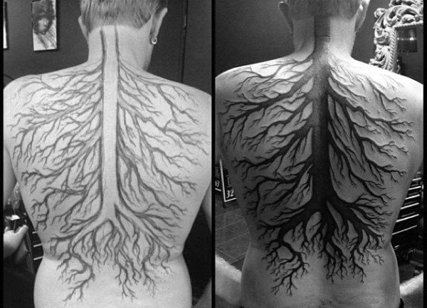 tatuaz korzenie drzew 43